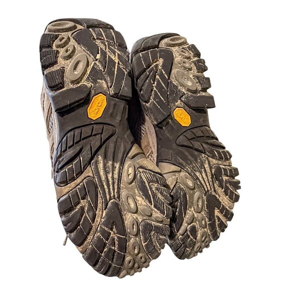 Merrell Moab Mid Waterproof Hiking Boots Vibram Sole sz 8 - Picture 7 of 10